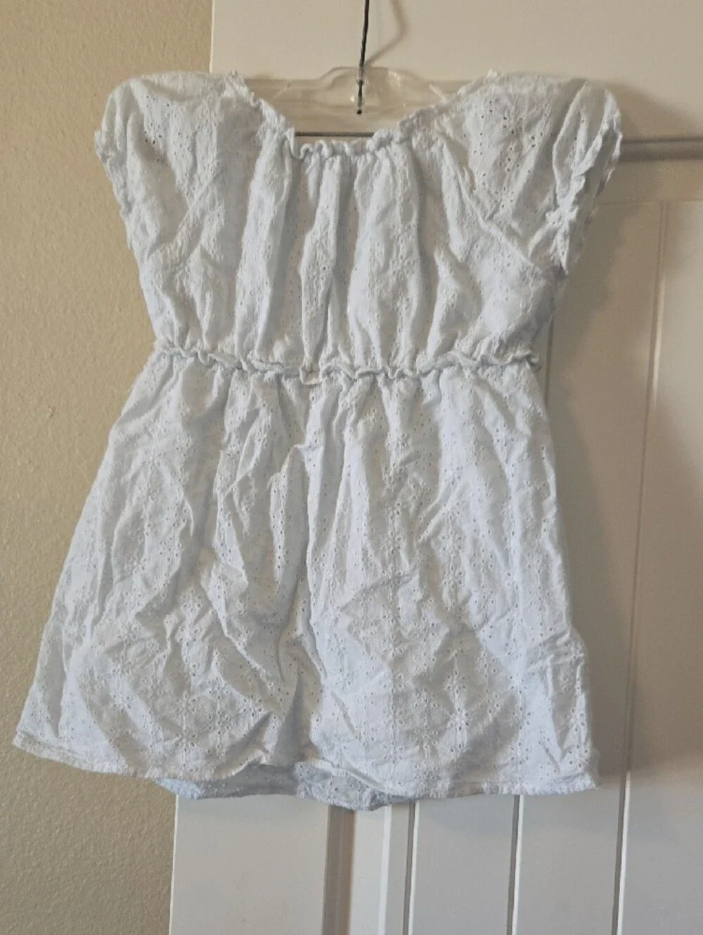 Justice White Eyelet Summer Dress for Girls